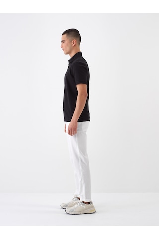 Xint Siyah Pamuk Dokulu Slim Fit Tişört 502207