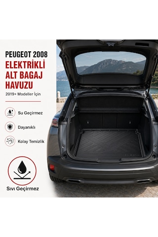 Peugeot 2008 Elektrikli 2019 Sonrası Alt Bagaj Havuzu