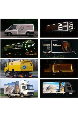 Tüvtürk Onaylı Reflektör Fosforlu Şerit Bant 5.5 Cm 5-10-25-50...