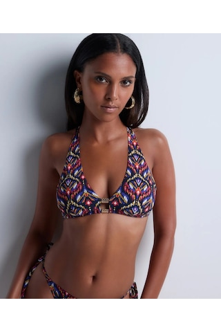 Aubade Sunkissed Allure Üçgen Bikini Üstü, Ikat Desenli, Çıkarılabilir Kuplu, Geri Dönüşümlü Çok Renkli