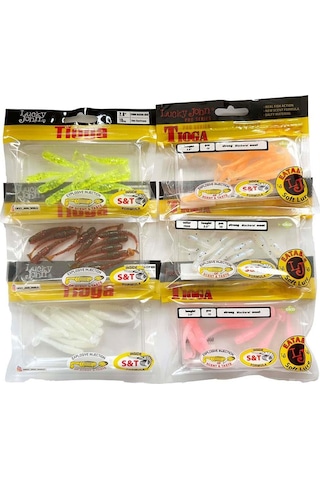 Lucky John Tioga 2'' 5.08 CM Silikon Yem 10 Adet
