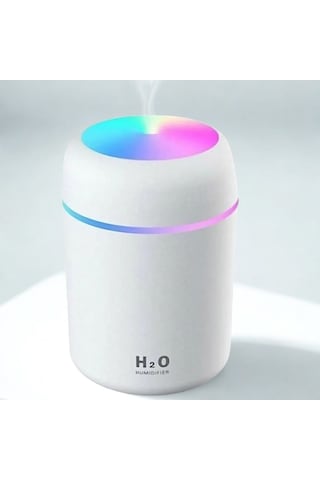 Usb Rengarenk Işıklı 300 Ml Ulrasonik Hava Nemlendirici Buhar Mak
