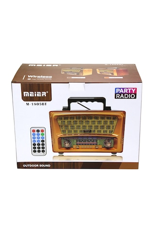Meier Md-1805bt Fm/am/sw Radyo Bluetooth Usb Tf Kart Uzaktan Kumanda