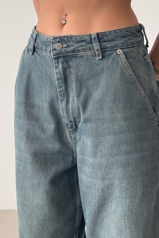 Lacarino 7587 Skater Fıt Kadın Jean Pantolon Green Tint