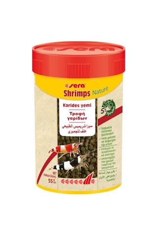 Sera Shrimps Natural 55gr 100ml Doğal Karides Yemi