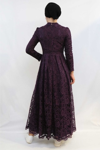 İbrahim Burak Etiler Collection Ahunisa Henna Abiye Mürdüm 5646