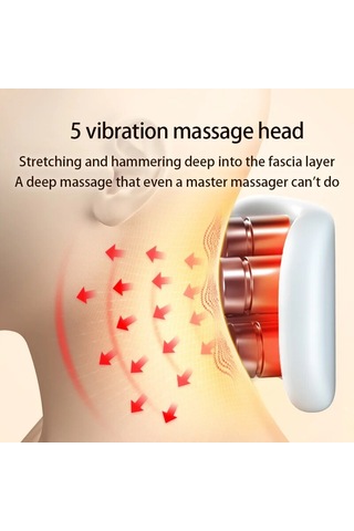 Akıllı Boyun Masaj Aleti Taşınabilir Omuz Boyun Masaj Servikal Krem