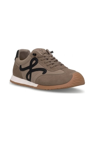 Voyager E472 Erkek Hakiki Deri Klasik Sneaker Camel