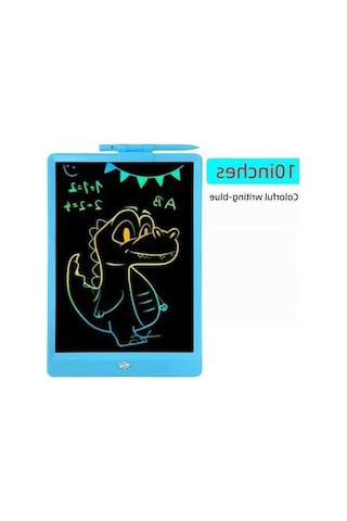 Trendooze Gençler İçin Gaojunshop01 Blue 10 Inç Renkli Eğitici Tablet Yeniden Kullanılabilir Pil İle Mavi Mavi