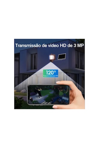 Cmr29 Akıllı Wifi Güneş Panelli Şarjlı Güvenlik Kamerası Led Işıklı Hareket Takibi Özellikli Kamera