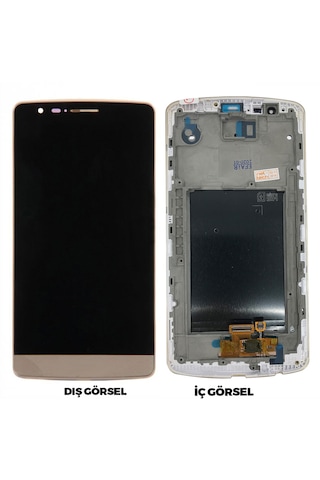 Teknonet Lg G3 Uyumlu Lcd+dokunmatik+çıtalı - Gold