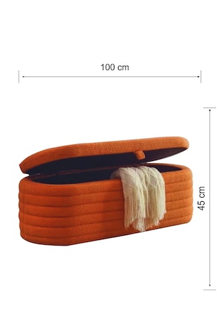 Most Hallow Kapitoneli Sandıklı Bench 08 Tarçın Bukle Kumaş Evin