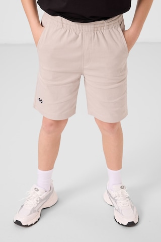 Siyah-taş Pamuklu Oversize Fit Dokuma Hafif Esnek Chino Erkek Çocuk Şort Takım - 11277 Siyah