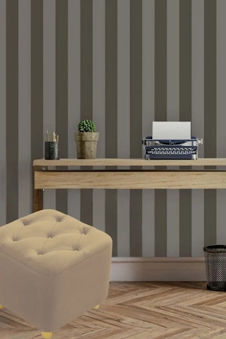 Most Hallow Kapitoneli Kare Puf 08 Kahverengi Kadife Kumaş Evini