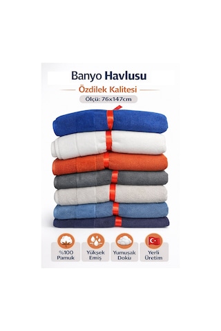 Özdilek Svv Border Yeni Seri Banyo Havlusu 76x147 - Persian Blue Saks Mavisi