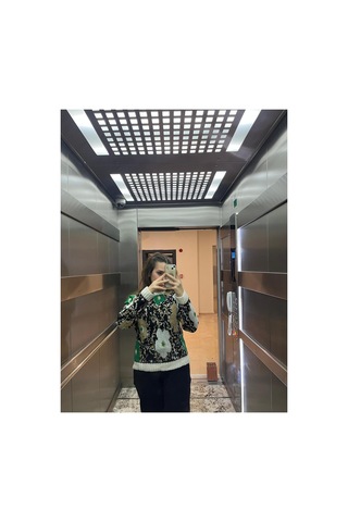 Youknitwear You Daisy Bisiklet Yaka Triko Kazak Ekru