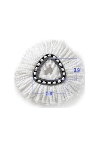 Ximistore9 O-cedar/vileda Üçgen Mikrofiber Yer Bezi Yedek Başlığı - Yıkanabilir