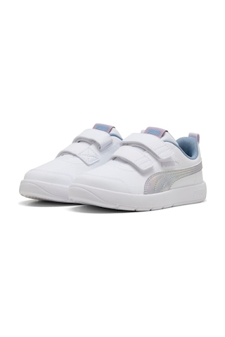Puma Courtflexv3 Space Belle V Ps-white-lilac Crush Çocuk Ayakkabı-beyaz-2045 Beyaz