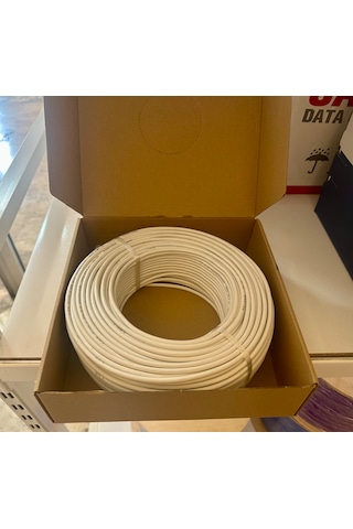 Reçber Dt 8 Diafon Kablo 100 Metre Beyaz 8x0,22 Mm2