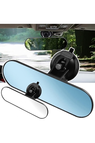 Sones Czc-220 Araba Güçlü Vantuz Büyük Görüş Düz Dikiz Aynası Beyaz Ayna