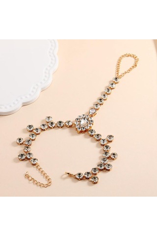 Moda Çok Yönlü Yapay Elmas Oyuk Halhal, Yaratıcı Kişiselleştirilmiş Takı Gümüş