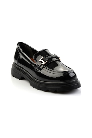Bambi Siyah Kadın Loafer Ayakkabı K01179828112 Siyah