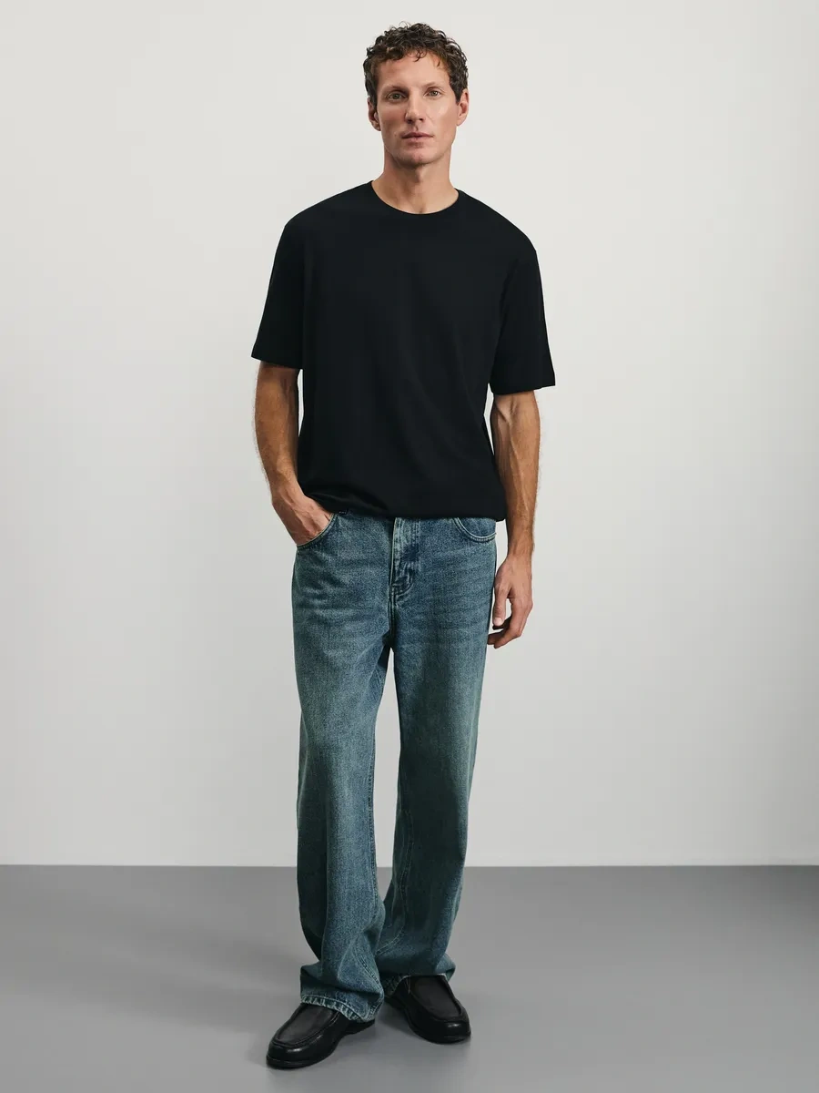 Zarına Temel Pamuklu Oversize Tişö 233150673 Siyah