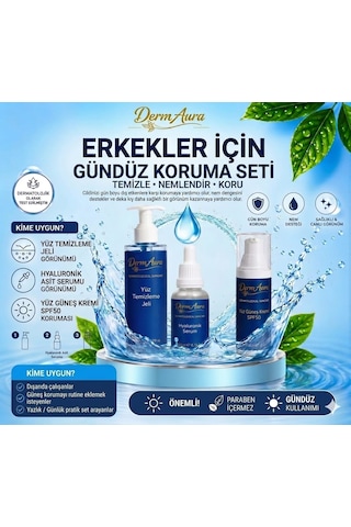 Dermaura Erkekler İçin Gündüz Koruma Seti