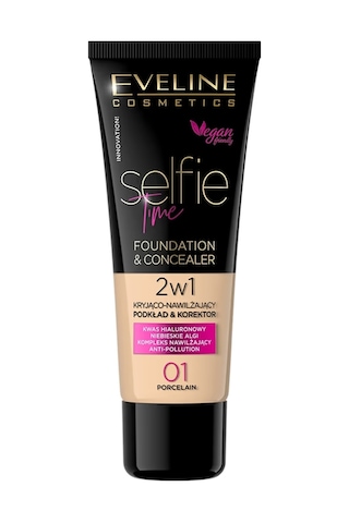 Selfie Time Vegan Fondöten & Concealer 30 Ml Porselen