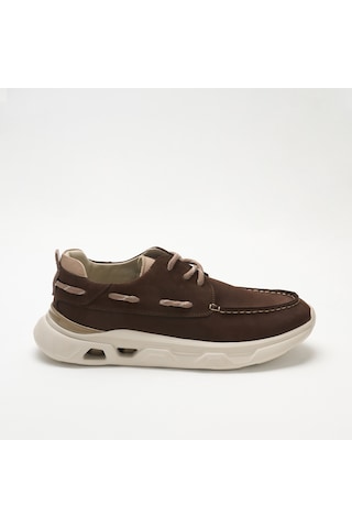 Sneaker Erkek Og-2410 John May 034-132 T-etiket90 Kahve Nubuk-bej Dana Süet Kahverengi