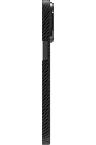Apple Uyumlu iPhone 15 Pro Max Kılıf Magsafe Şarj Özellikli 600d Kevlar Zore Krek Karbon Standlı Kapak