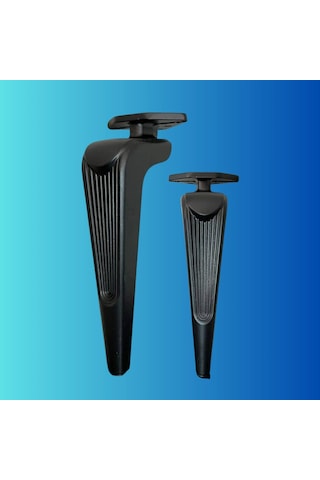 16 Cm Metal Klas Koltuk Ayağı Mobilya Ayağı Ünite Ayağı Konsol Ayağı Puf Berjer Ayağı Siyah