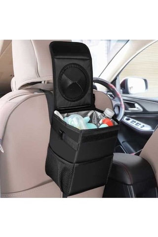 Createtech Sones Saklama Kovası Araba Koltuk Çöp Kancası Arka Vo