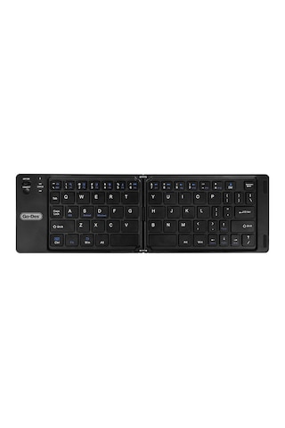 Go Des Gd-kb326 Sessiz Tuş Tasarımlı Katlanabilir Bluetooth Bağlantılı Kablosuz Klavye Siyah