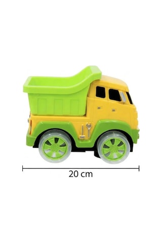 TıfılToys Süper Çarp Dön Kamyon 30 Cm Tekerlekleri Işıklı Ve Sesli Eğitici İnşaat Oyuncağı