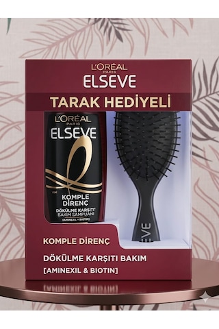 L'Oréal Paris Elseve Komple Direnç Dökülme Karşıtı Bakım Şampuan 300 ML + Tarak