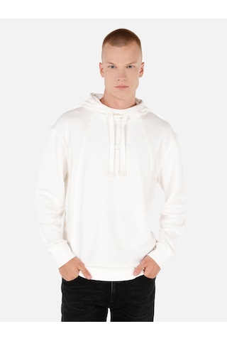Colin's Colins Normal Kesim Kapüşonlu Beyaz Erkek Sweatshirt Cl1070977 Beyaz