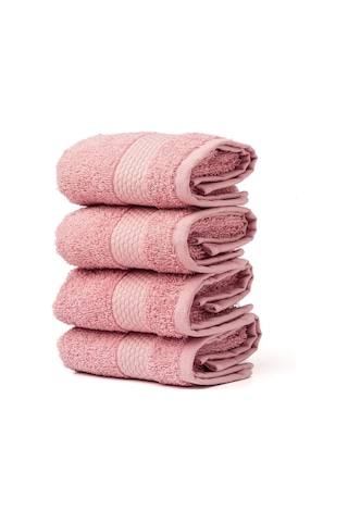 Soley Minerva %100 Doğal Pamuklu 4'Lü Misafir  -  Mutfak Havlusu Seti Gülkurusu 30 x 50 Gülkurusu