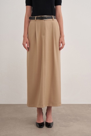Aker 24aw01161111 Küçük Beden Etek 24aw01161111 038 Camel