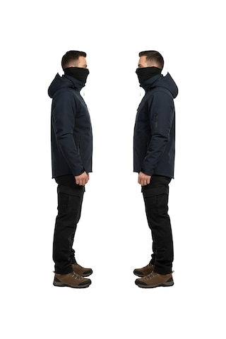 Mysia Outdoor Lacivert Soft Shell Mont İçi Polarlı Lacivert