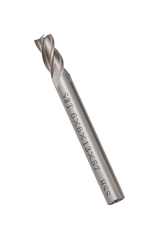 CNC Karbür End Mill HSS Karbür 2mm-6mm Çap Freze Kesici 6 Adet