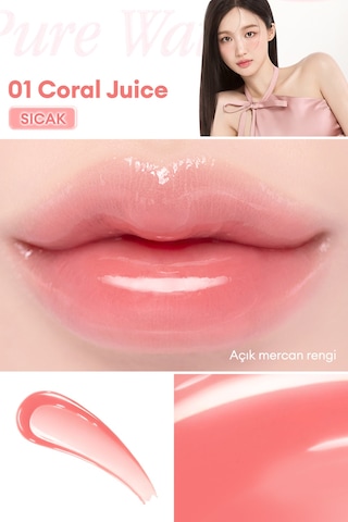 Dasique Pure Water Lip Gloss 01 Coral Juice