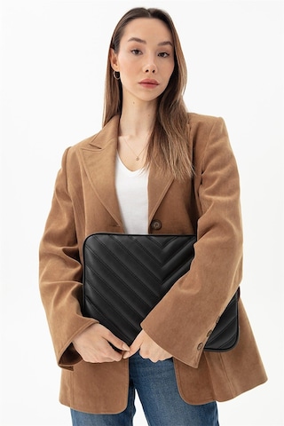 Necati Çanta Macbook Air Pro 13.3" & 14" Inç Laptop Kılıfı Bej Siyah-709 Siyah