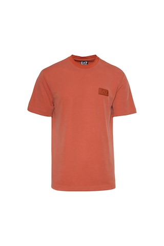 Ea7 Bisiklet Yaka Turuncu T-shirt Kırmızı