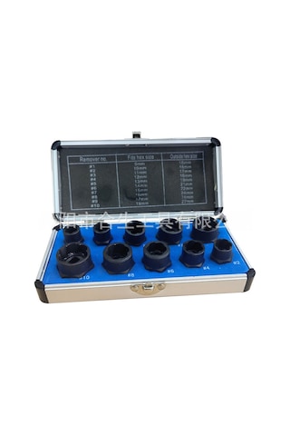 Maiyame 10 Parça Çelik Somun Çıkarıcı Seti - Alüminyum Kutuda, Hex Somun Ve Cıvata Kaldırma Aracı, Dayanıklı Cr-v Malzeme İle