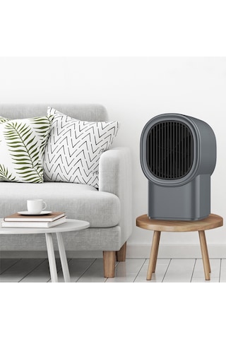 Symbee Masaüstü Sıcaklık Verici - 2 Saniye Hızlı Isınma - Elektrikli Isıtıcı - Gri Renk - Avrupa Standartı Ac220v