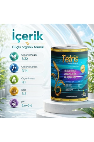 Tetris Bitkisel Amino Asit İçeren Sıvı Organik Gübre 5 Litre 5 L