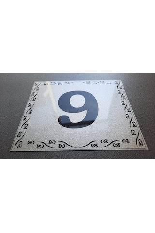 Kapı Numarası 10x12 Cm Kendinden Yapışkanlı No:9