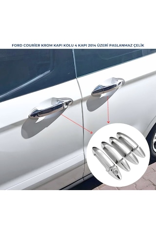 Ebal Otomotiv Ford Tourneo Courier Krom Kapı Kolu 4 Kapı 2014 Üzeri P. Çelik