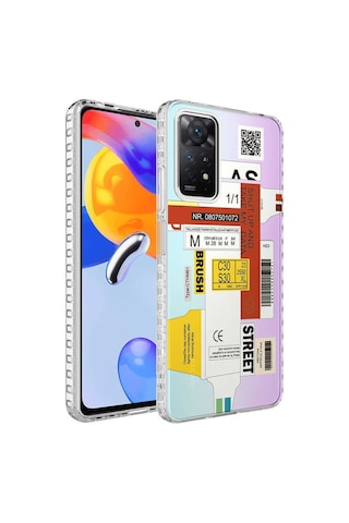 Xiaomi Redmi Note 11S Global Kılıf Airbag Kenarlı Desenli Elegans